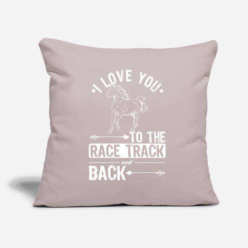 conception de chevaux de course Housse de coussin décorative 45 x 45 cm