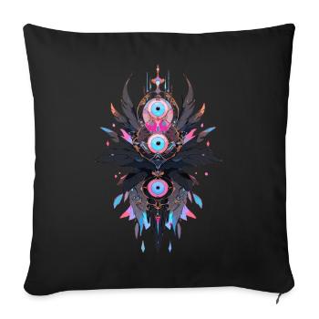 Dreamcatcher #9 - Sofa pillowcase 17,3'' x 17,3'' (45 x 45 cm) - black - Front