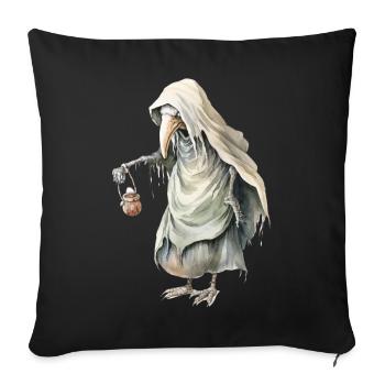 Mythical Creature With Death Mask Fantasy Shirt - Sofa pillowcase 17,3'' x 17,3'' (45 x 45 cm) - black - Front