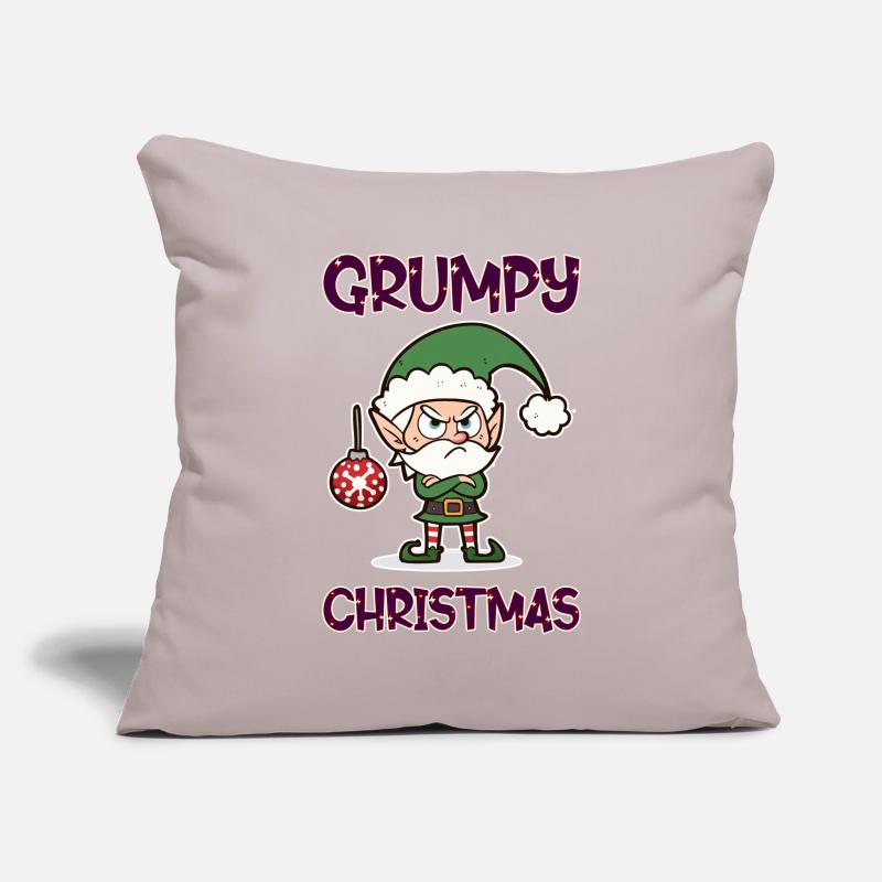 Grumpy Christmas Elf Sofakissenbezug 45 x 45 cm