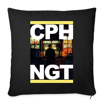 CPHNGT - Sofakissenbezug 45 x 45 cm - Schwarz - Vorne