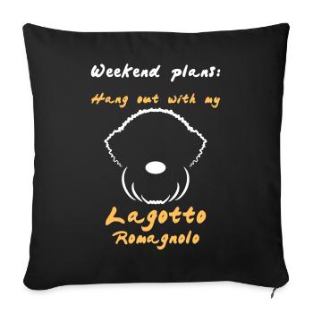 Weekend 2 - Sofa pillowcase 17,3'' x 17,3'' (45 x 45 cm) - black - Front
