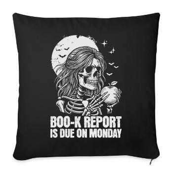 Funny Teacher Skeleton Halloween Classroom - Sofa pillowcase 17,3'' x 17,3'' (45 x 45 cm) - black - Front