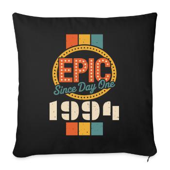 Legendary since 1994 - Sofa pillowcase 17,3'' x 17,3'' (45 x 45 cm) - black - Front