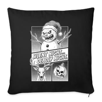 Silent Night Deadly Night Horror - Sofakissenbezug 45 x 45 cm - Schwarz - Vorne