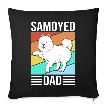 Samojede - Sofakissenbezug 45 x 45 cm - Schwarz - Vorne