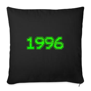 Nerd 1996 - Sofa pillowcase 17,3'' x 17,3'' (45 x 45 cm) - black - Front