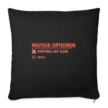 Geschenk für elian - Sofakissenbezug 45 x 45 cm - Schwarz - Vorne