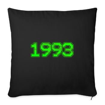 Nerd 1993 - Sofa pillowcase 17,3'' x 17,3'' (45 x 45 cm) - black - Front