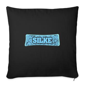 Silke als Name - Sofakissenbezug 45 x 45 cm - Schwarz - Vorne