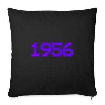 1956 - Sofa pillowcase 17,3'' x 17,3'' (45 x 45 cm) - black - Front