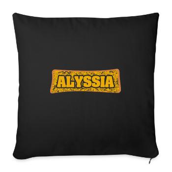 Marriage Alyssia - Sofa pillowcase 17,3'' x 17,3'' (45 x 45 cm) - black - Front