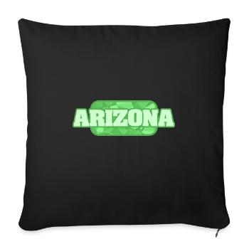 Bio Arizona - Sofakissenbezug 45 x 45 cm - Schwarz - Vorne