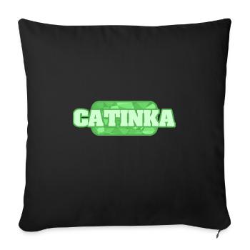 Santé Catinka - Housse de coussin décorative 45 x 45 cm - noir - Devant