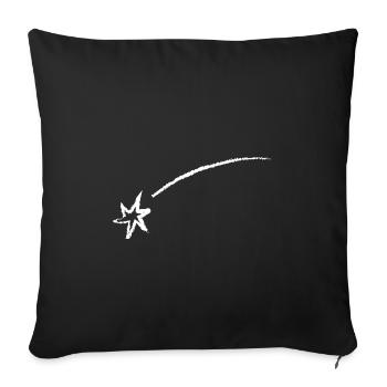 Sternschnuppe Motiv Design Selbst Gestalten Gesche - Sofakissenbezug 45 x 45 cm - Schwarz - Vorne