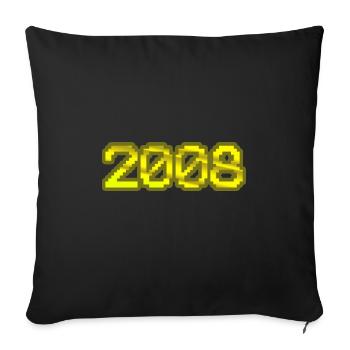 Nerd 2008 - Sofa pillowcase 17,3'' x 17,3'' (45 x 45 cm) - black - Front