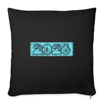 2026 - Housse de coussin décorative 45 x 45 cm - noir - Devant