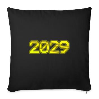 Computer 2029 - Sofa pillowcase 17,3'' x 17,3'' (45 x 45 cm) - black - Front