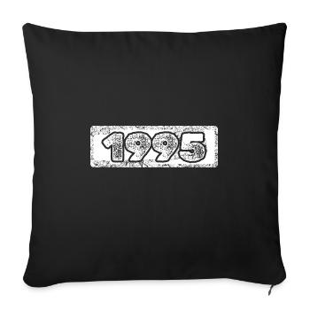 1995 - Sofa pillowcase 17,3'' x 17,3'' (45 x 45 cm) - black - Front