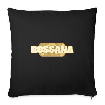 Rossana as Health - Sofa pillowcase 17,3'' x 17,3'' (45 x 45 cm) - black - Front