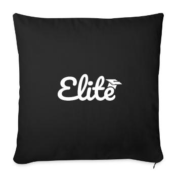 Elite - Sofakissenbezug 45 x 45 cm - Schwarz - Vorne