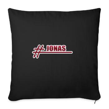 Style Jonas - Housse de coussin décorative 45 x 45 cm - noir - Devant