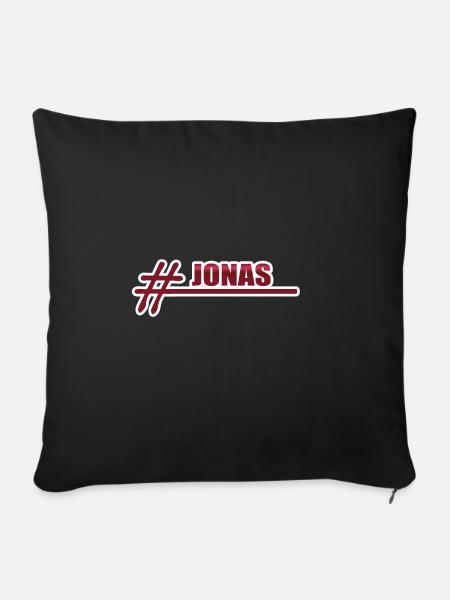 Style Jonas - Sofakissenbezug 45 x 45 cm - Schwarz