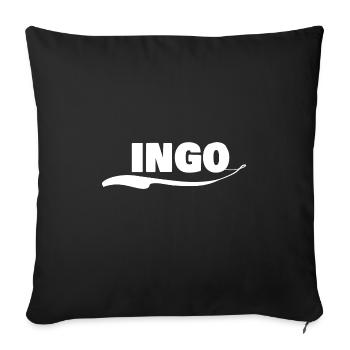 Ingo Ingo - Sofa pillowcase 17,3'' x 17,3'' (45 x 45 cm) - black - Front
