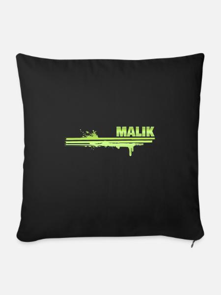 Farbklecks Malik - Sofakissenbezug 45 x 45 cm - Schwarz