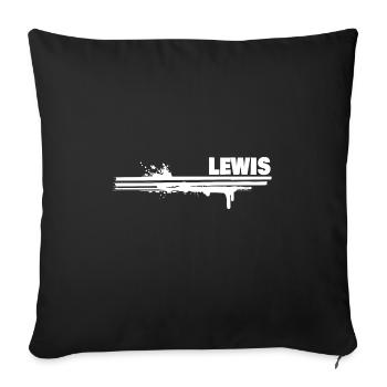 Une touche de couleur Lewis - Housse de coussin décorative 45 x 45 cm - noir - Devant