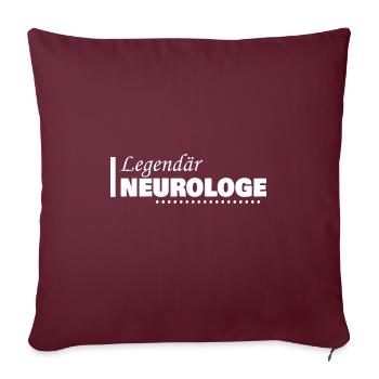 Occupation Neurologist - Sofa pillowcase 17,3'' x 17,3'' (45 x 45 cm) - burgundy - Front