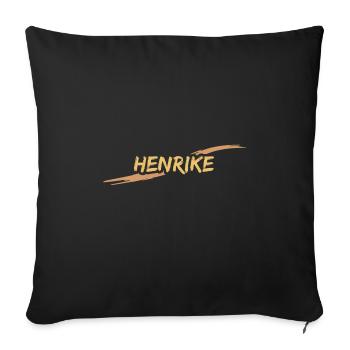 Henrike - Sofakissenbezug 45 x 45 cm - Schwarz - Vorne