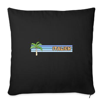 Cadeau pour l’Italie - Housse de coussin décorative 45 x 45 cm - noir - Devant