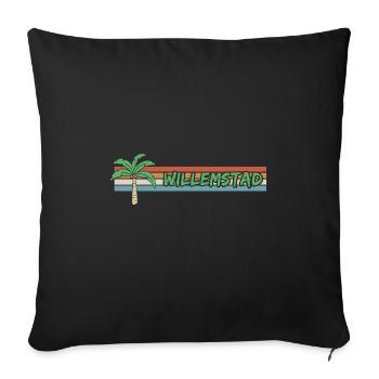 Willemstad Holidays - Sofa pillowcase 17,3'' x 17,3'' (45 x 45 cm) - black - Front