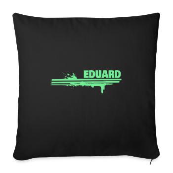 Splash of Colour Eduard - Sofa pillowcase 17,3'' x 17,3'' (45 x 45 cm) - black - Front