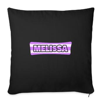 Bachelor Sex pour Melissa Wedding Bachelorette - Housse de coussin décorative 45 x 45 cm - noir - Devant
