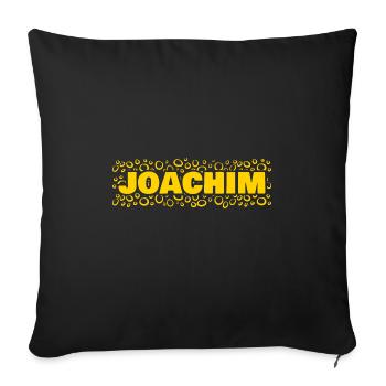 Cadeau pour Joachim - Housse de coussin décorative 45 x 45 cm - noir - Devant