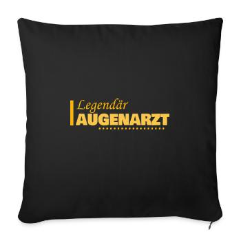 Occupation Ophthalmologist - Sofa pillowcase 17,3'' x 17,3'' (45 x 45 cm) - black - Front