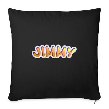 Job Jimmy - Sofa pillowcase 17,3'' x 17,3'' (45 x 45 cm) - black - Front