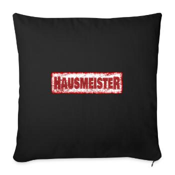 Hausmeister - Sofakissenbezug 45 x 45 cm - Schwarz - Vorne