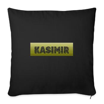 Geschenk für Kasimir - Sofakissenbezug 45 x 45 cm - Schwarz - Vorne