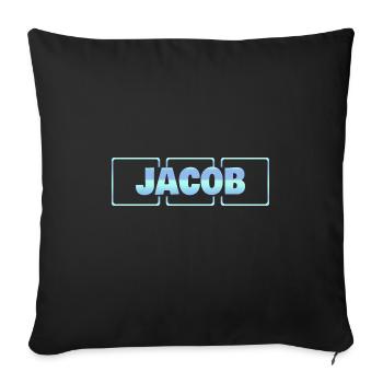 Schwangerschaft Jacob - Sofakissenbezug 45 x 45 cm - Schwarz - Vorne