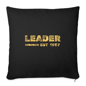 Chef cuisinier 1957 - Housse de coussin décorative 45 x 45 cm - noir - Devant