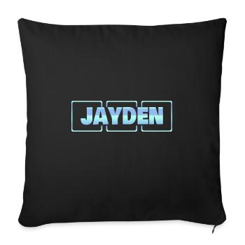 Stéphanie - Housse de coussin décorative 45 x 45 cm - noir - Devant