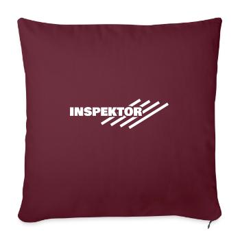 Workplace Inspector - Sofa pillowcase 17,3'' x 17,3'' (45 x 45 cm) - burgundy - Front