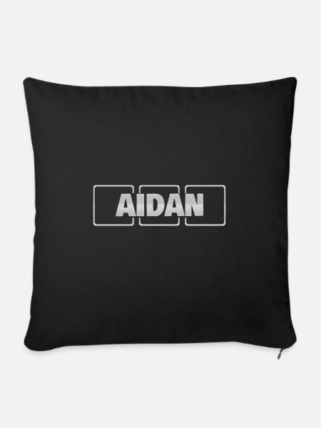Geschenkidee Aidan - Sofakissenbezug 45 x 45 cm - Schwarz