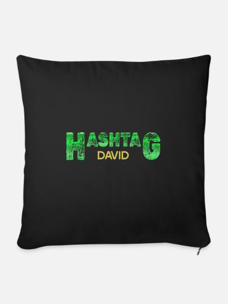 David - Sofakissenbezug 45 x 45 cm - Schwarz