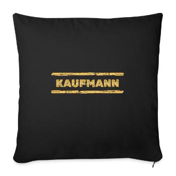 Profession : Homme d’affaires - Housse de coussin décorative 45 x 45 cm - noir - Devant