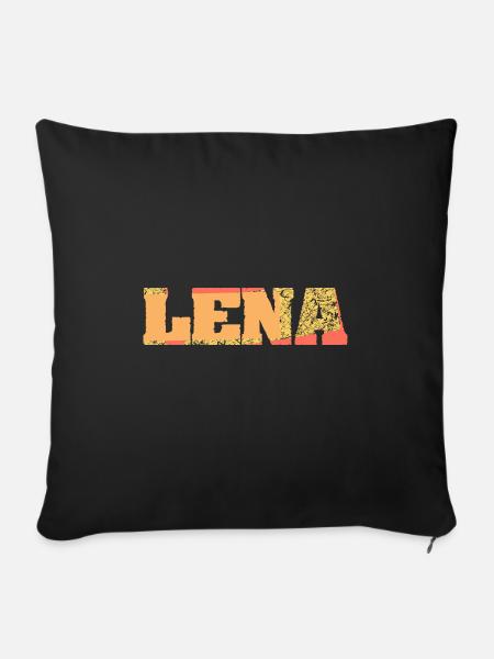 Lena - Sofakissenbezug 45 x 45 cm - Schwarz