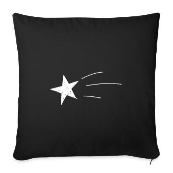 Sternschnuppe Motiv Design Selbst Gestalten Gesche - Sofakissenbezug 45 x 45 cm - Schwarz - Vorne